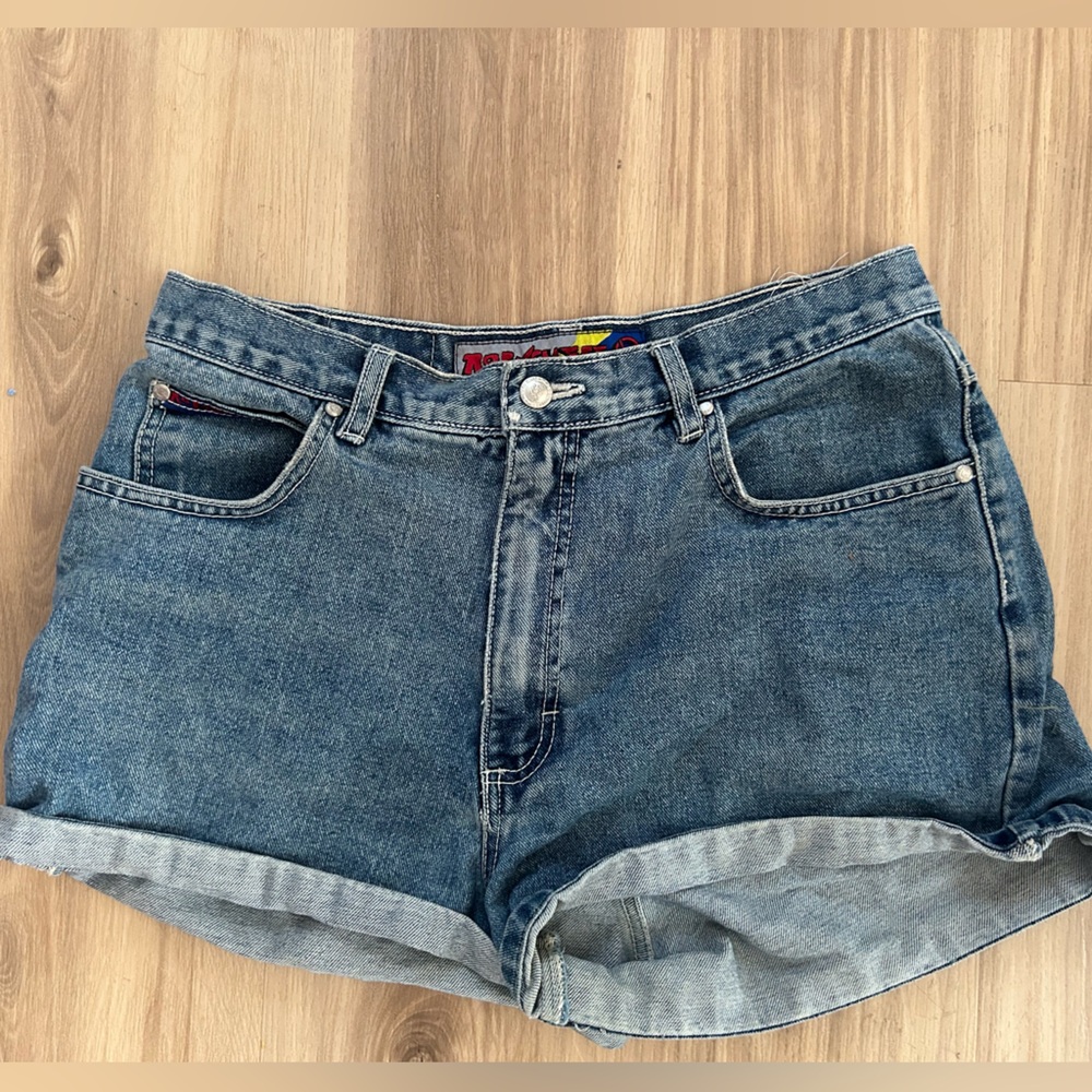 90s-00s high waisted jean shorts